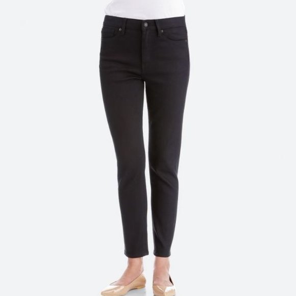 uniqlo high rise straight jeans